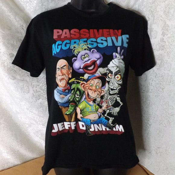 Jeff Dunham Passively Aggressive Tour Tops - Jeff Dunham Passively Aggressive Tour Shirt- Women's S